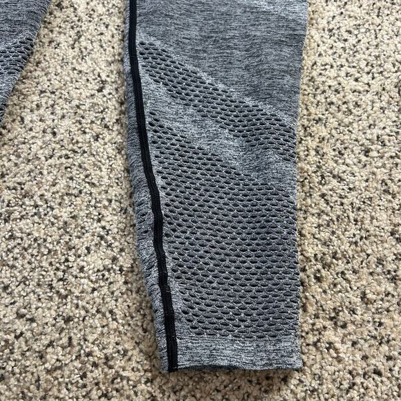 Pink Victoria's Secret Seamless Mesh Leggings Size Large Gray High Rise Yoga - Picture 6 of 8